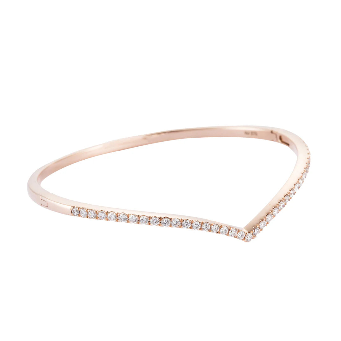THE V | Diamond Bangle in 375/9K Gold 25797(B)