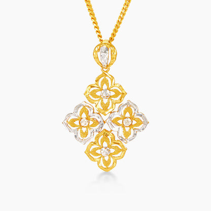 916/22K Yellow and White Gold Pendant 6200022YWS(P)