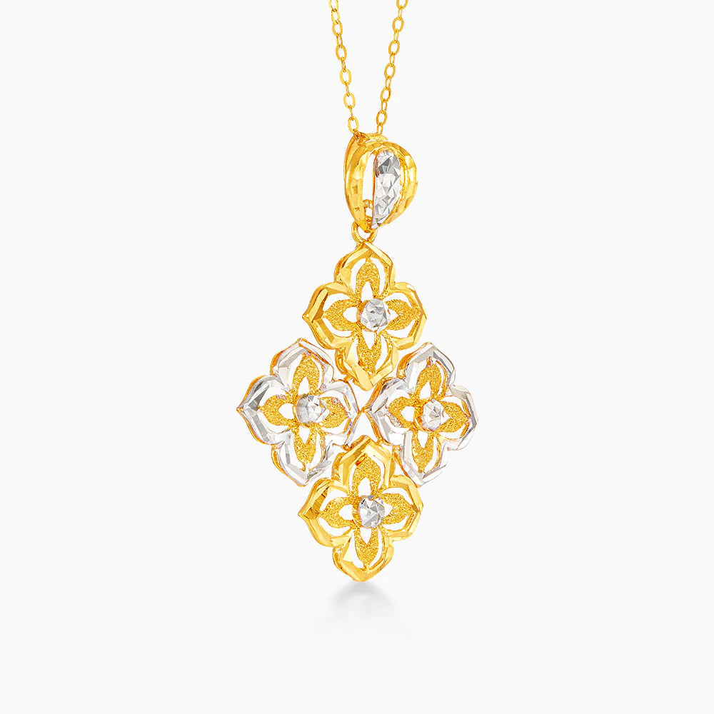 916/22K Yellow and White Gold Pendant 6200022YWS(P)