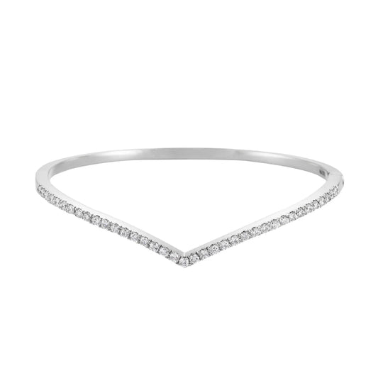 THE V | Diamond Bangle in 375/9K Gold 25797(B)