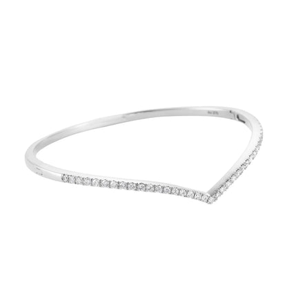 THE V | Diamond Bangle in 375/9K Gold 25797(B)