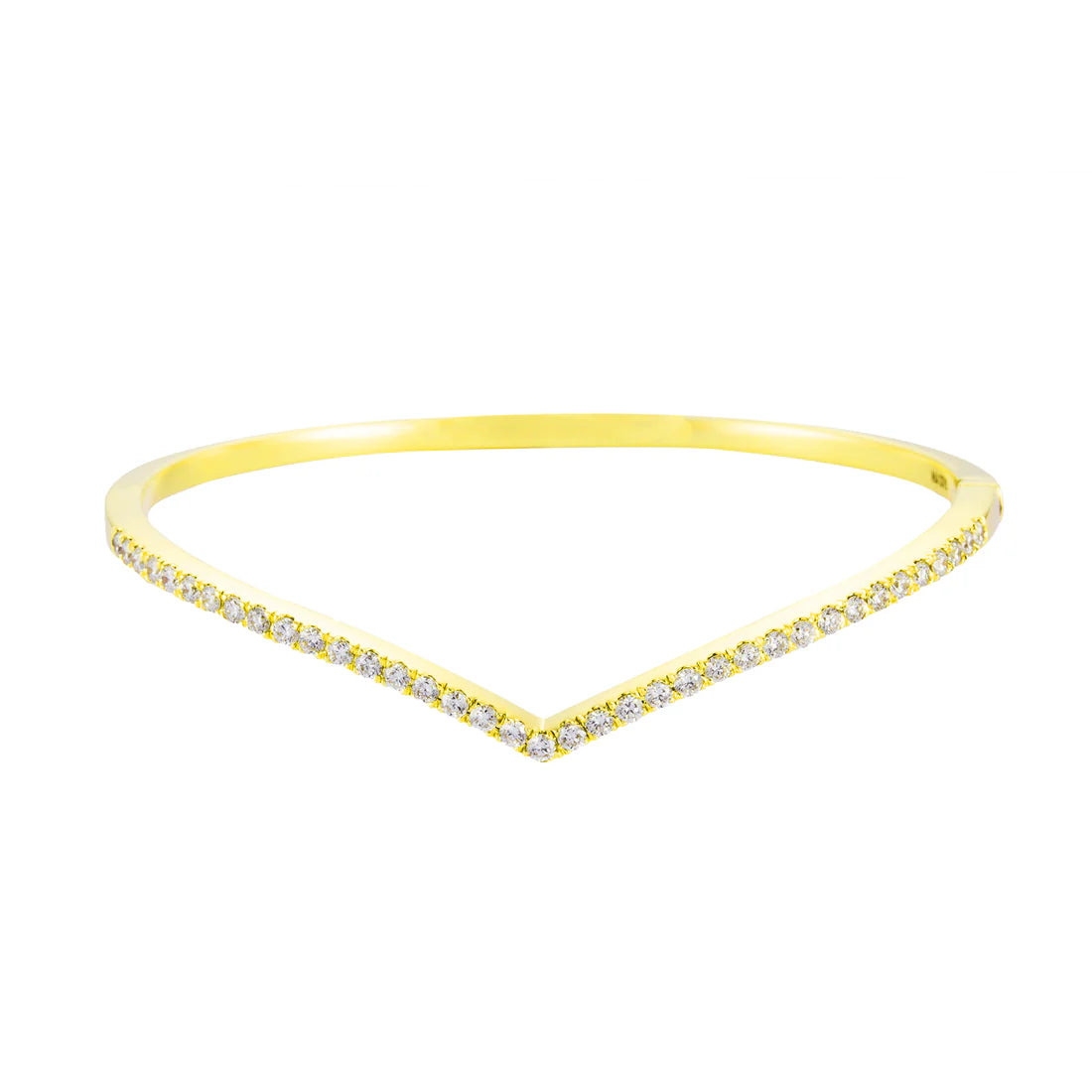 THE V | Diamond Bangle in 375/9K Gold 25797(B)