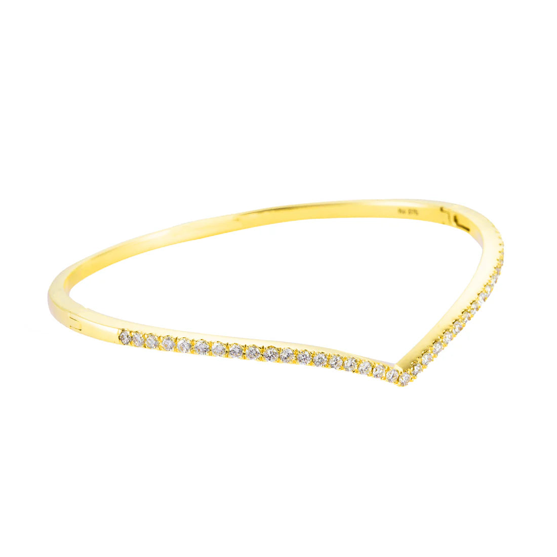 THE V | Diamond Bangle in 375/9K Gold 25797(B)