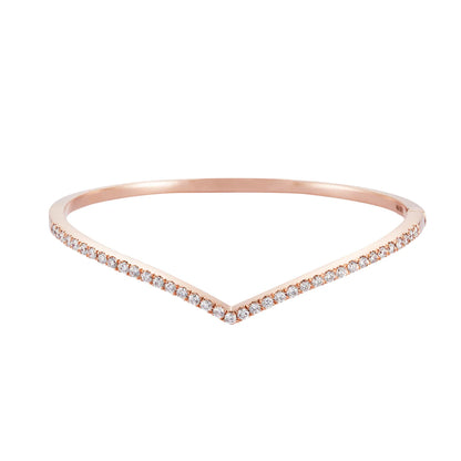 THE V | Diamond Bangle in 375/9K Gold 25797(B)