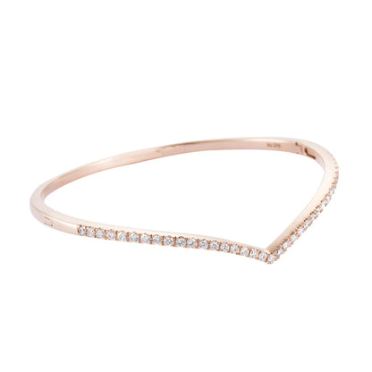 THE V | Diamond Bangle in 375/9K Gold 25797(B)