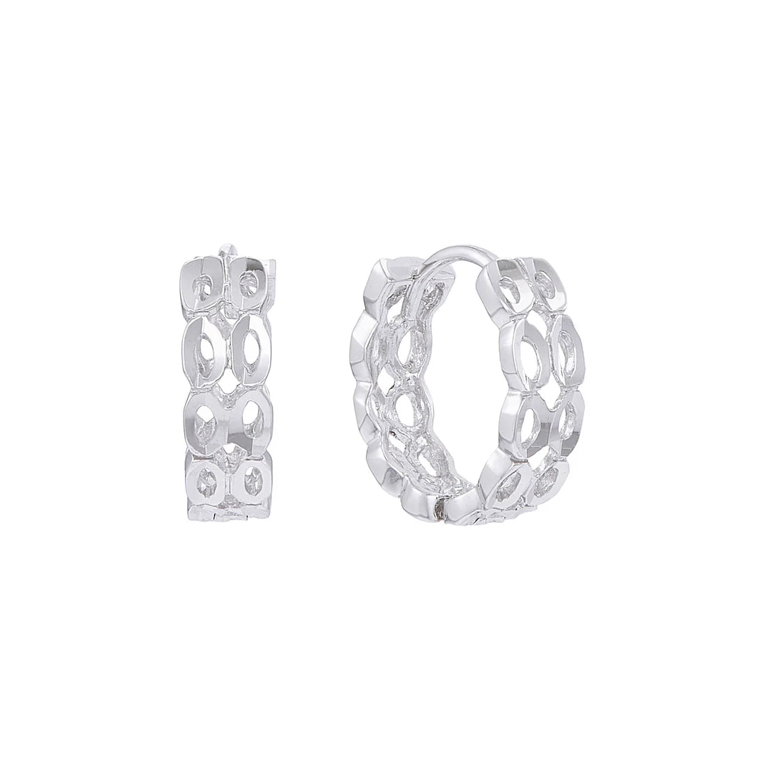 750/18K White Gold Earrings A82EH
