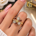 Cincin kelopak bunga 2 warna