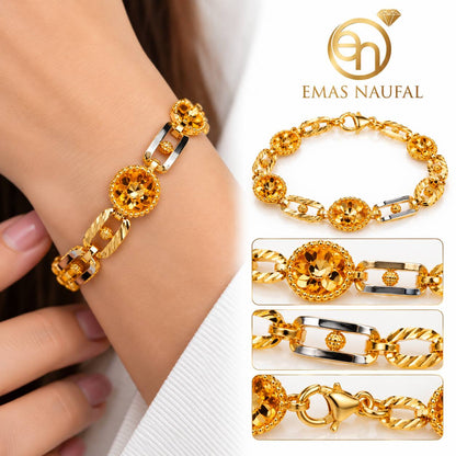 Rantai tangna rose polish finish