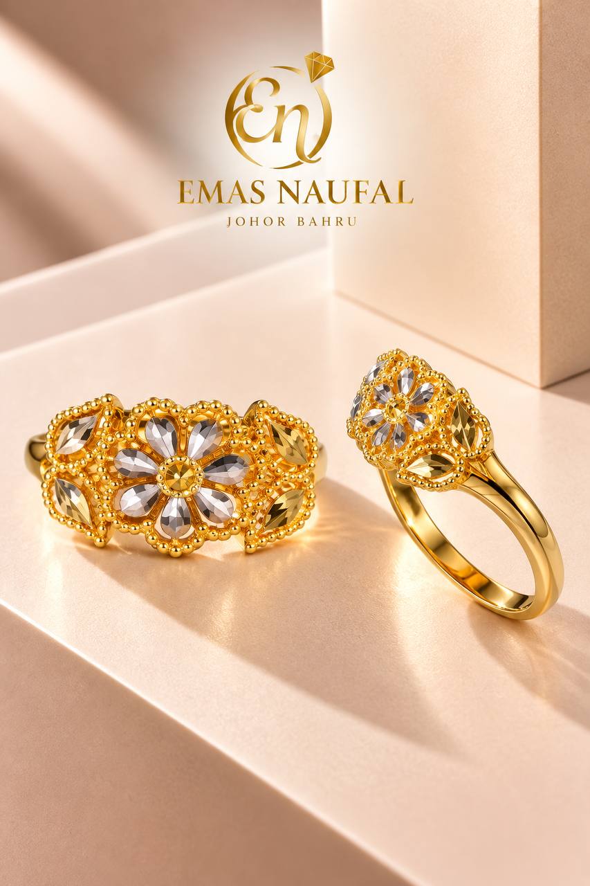 Cincin Bunga Kelisa 2c color